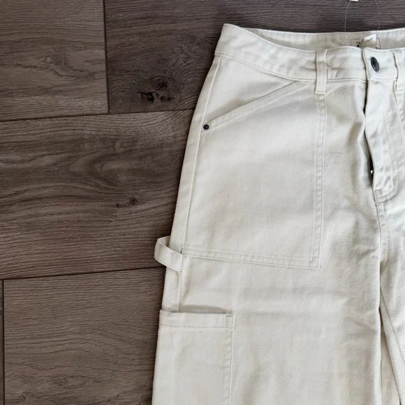 NWT Billabong Leia Cream Cargo Pants Size 26 - Picture 8 of 13